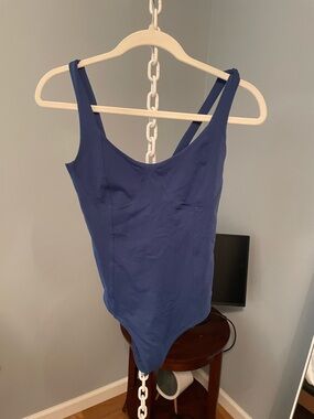 Abercrombie & Fitch soft A&F Collection Bodysuit in Deep Blue